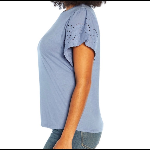 NWT Gap Eyelet Sleeve Top - Size Large - Picture 4 of 10